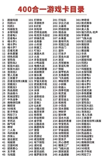 老版本游戏机游戏排行榜-老版游戏魅力依旧